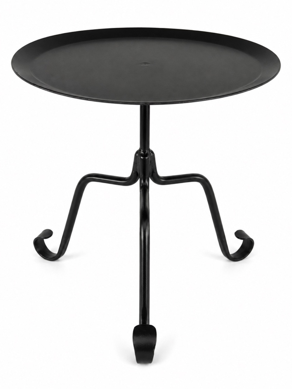 NEW Black Metal Pedestal Candle Stand Primitive Farmhouse Decor